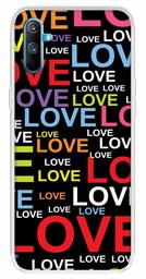 Amazon Brand - Solimo Designer Multicolor Typography Love Black Pattern Design Printed Soft Back Case Mobile Cover for Realme C3