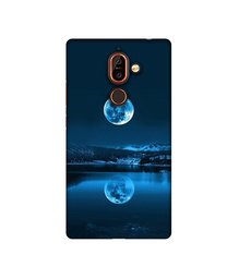 Amazon Brand - Solimo Designer Moon Pattern Print 3D Printed Hard Back Case Mobile Cover for Nokia 7 Plus