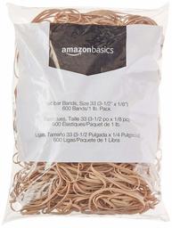 AmazonBasics - Elastici (ricondizionati certificati) Confezione da 25 Size 33 marrone chiaro