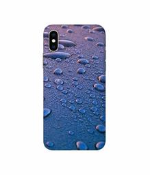 Amazon Brand - Solimo Designer Water Drops 3D Printed Hard Back Case Mobile Cover for Apple iPhone Xs Max