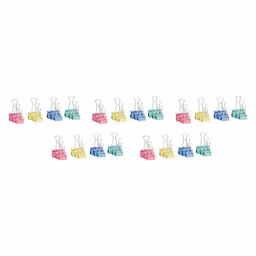 AmazonBasics Coloured Binder Clips, Pack of 60 (Assorted Sizes)