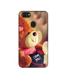 Amazon Brand - Solimo Designer Teddy Bear UV Printed Soft Back Case Mobile Cover for Oppo F5