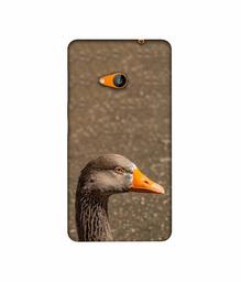 Amazon Brand - Solimo Designer Duck Face 3D Printed Hard Back Case Mobile Cover for Microsoft Lumia 535