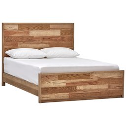 Amazon Brand – Rivet Fisher Rustic Wood Queen Bed Frame Platform with Headboard, 63