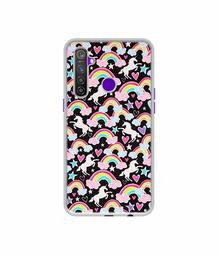 Amazon Brand - Solimo Designer Unicorn Texture UV Printed Soft Back Case Mobile Cover for Realme 5 Pro