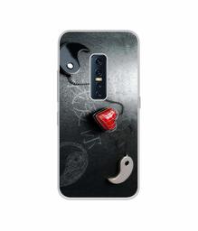 Amazon Brand - Solimo Designer Chinnese Yin and Yang UV Printed Soft Back Case Mobile Cover for Vivo V17 Pro