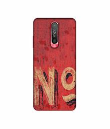 Amazon Brand - Solimo Designer No 3D Printed Hard Back Case Mobile Cover for Poco X2 / Mi Redmi K30