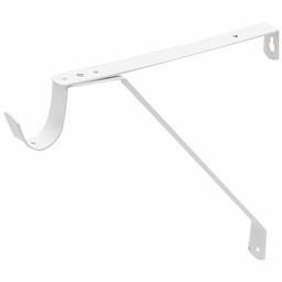 AmazonCommercial Adjustable Shelf & Rod Support, White. 2-Pack