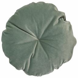 Amazon Brand – Rivet Mid-Century Round Velvet Throw Pillow - 16 x 16 Inch, Aqua