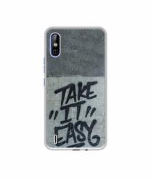 Amazon Brand - Solimo Designer Take It Easy UV Printed Soft Back Case Mobile Cover for Tecno Spark Go