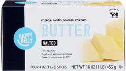 Amazon Brand - Happy Belly Salted Butter Sticks, 16 oz. (4 Four Oz. Sticks)