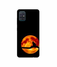 Amazon Brand - Solimo Designer Dark Black Cat 3D Printed Hard Back Case Mobile Cover for Samsung Galaxy A51