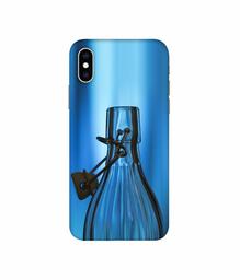 Amazon Brand - Solimo Designer Blue Bottle 3D Printed Hard Back Case Mobile Cover for Apple iPhone Xs Max