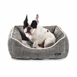 AmazonBasics Cama para mascotas, de tamaño mediano, marrón