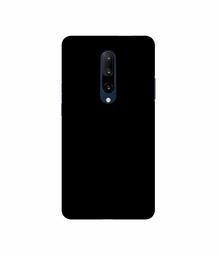 Amazon Brand - Solimo Designer Solid Black 3D Printed Hard Back Case Mobile Cover for OnePlus 7 Pro