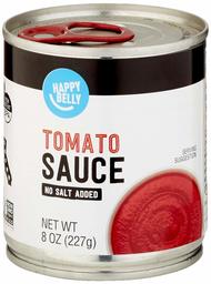 Amazon Brand- Happy Belly Tomato Sauce, No Salt Added, 8 Ounce