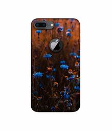 Amazon Brand - Solimo Designer Flower Photograpy 3D Printed Hard Back Case Mobile Cover for Apple iPhone 8 Plus (with Logo Cut)