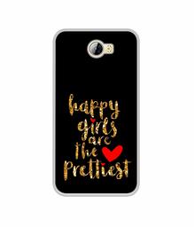 Amazon Brand - Solimo Designer Happy Girls are The Prettiest UV Printed Soft Back Case Mobile Cover for Huawei Honor Bee 4G