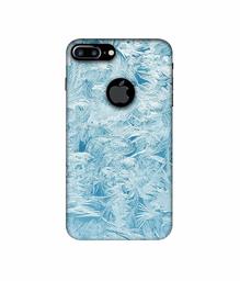 Amazon Brand - Solimo Designer Feather Texture 3D Printed Hard Back Case Mobile Cover for Apple iPhone 7 Plus (Logo Cut)