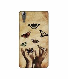 Amazon Brand - Solimo Designer Butterflies 3D Printed Hard Back Case Mobile Cover for Lenovo A6000 / A6000 Plus