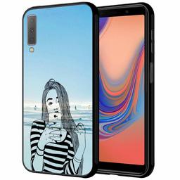 Amazon Brand - Solimo Designer Selfie Printed Hard Back Case Mobile Cover for Samsung Galaxy A7 (2018) (D1270)