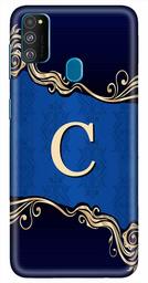 Amazon Brand - Solimo Designer Blue Pattern Alphabet-C 3D Printed Hard Back Case Mobile Cover for Samsung Galaxy M21 / M30s