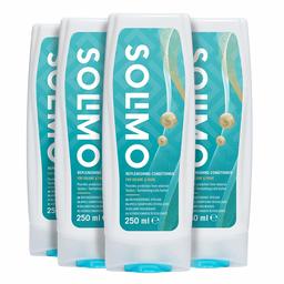 Amazon Brand - Solimo Replenishing Hair Conditioner for Volume & Shine - Pack of 4 (4 bottles x 250ml)