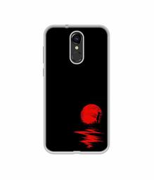 Amazon Brand - Solimo Designer Red Moon UV Printed Soft Back Case Mobile Cover for Lava Z70