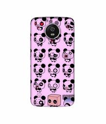 Amazon Brand - Solimo Designer Panda Experation 3D Printed Hard Back Case Mobile Cover for Motorola Moto G5