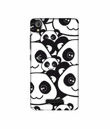 Amazon Brand - Solimo Designer Panda Texture UV Printed Soft Back Case Mobile Cover for Gionee Pioneer P5W