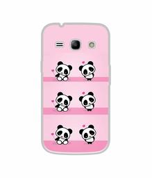 Amazon Brand - Solimo Designer Panda Pattern UV Printed Soft Back Case Mobile Cover for Samsung Galaxy J1