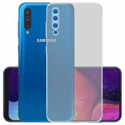 Amazon Brand - Solimo Anti Dust Plug Mobile Cover (Soft & Flexible Back case), for Samsung Galaxy A50 (Transparent)