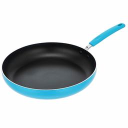 AmazonBasics Ceramic Non-Stick 12.5-Inch Skillet, Turquoise