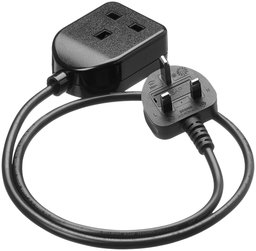 AmazonBasics Extension Cord-  1 M UK Black