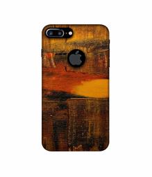 Amazon Brand - Solimo Designer Brown Shade Mashup 3D Printed Hard Back Case Mobile Cover for Apple iPhone 7 Plus (Logo Cut)