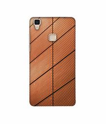 Amazon Brand - Solimo Designer Leather Texture 3D Printed Hard Back Case Mobile Cover for Vivo V3