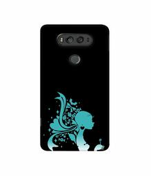 Amazon Brand - Solimo Designer Lady Vector N 3D Printed Hard Back Case Mobile Cover for LG V20