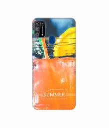 Amazon Brand - Solimo Designer Summer Juice 3D Printed Hard Back Case Mobile Cover for Samsung Galaxy M31