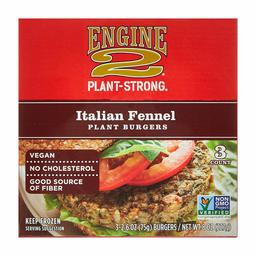 Engine 2, Plant Burgers Italian Fennel 3 Count, 8 Ounce (Frozen)