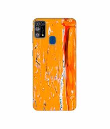 Amazon Brand - Solimo Designer Gold Yellow Paint 3D Printed Hard Back Case Mobile Cover for Samsung Galaxy M31