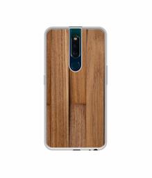 Amazon Brand - Solimo Designer Wooden Art UV Printed Soft Back Case Mobile Cover for Oppo F11 Pro