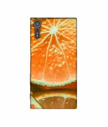 Amazon Brand - Solimo Designer Orange Slice 3D Printed Hard Back Case Mobile Cover for Sony Xperia XZ Dual