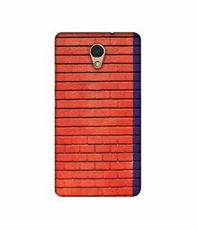 Amazon Brand - Solimo Designer Red and Purple Brick 3D Printed Hard Back Case Mobile Cover for Lenovo P2