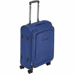 AmazonBasics Premium Softside Spinner- 21 Inch, Blue