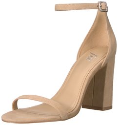 The Fix Gracie Block Heel Strappy Sandal Heeled, Suede, 7 M US