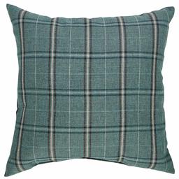 Amazon Brand – Stone & Beam Classic Outdoor Plaid Throw Pillow - 20 x 20 Inch, Lagoon