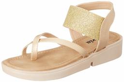 Flavia Women's Gold Fashion Sandals-4 UK (36 EU) (5 US) (FL105/GLD)