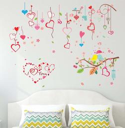 Amazon Brand - Solimo Wall Sticker for Bed Room (Your's Lovingly, Ideal Size on Wall - 360 cm x 200 cm)