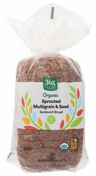 365 EVERYDAY VALUE Organic Sprouted Multigrain & Seed Bread, 22 OZ