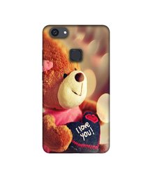 Amazon Brand - Solimo Designer Teddy Bear UV Printed Soft Back Case Mobile Cover for Vivo V7 Plus